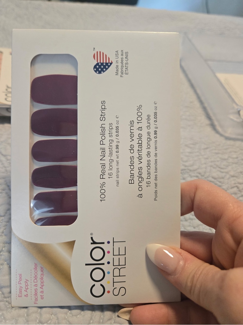Color Street Deep Plum Nail Strips